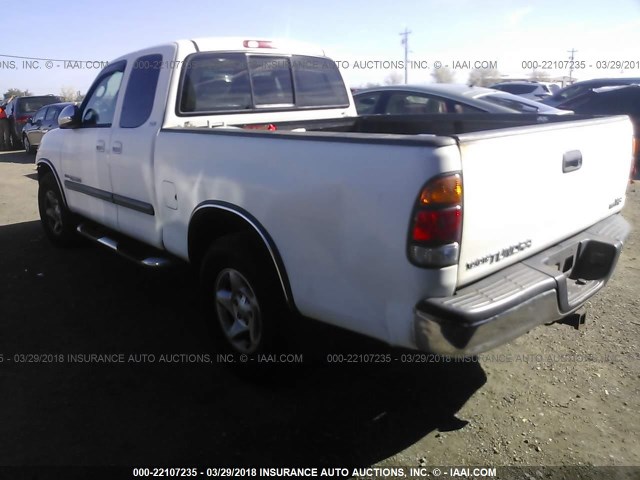 5TBRT34193S371784 - 2003 TOYOTA TUNDRA ACCESS CAB SR5 WHITE photo 3