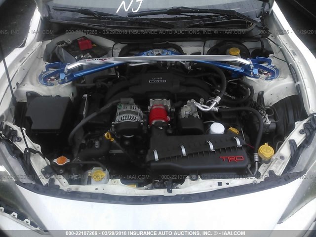 JF1ZNAA13E8704987 - 2014 TOYOTA SCION FR-S თეთრი ფოტო 10