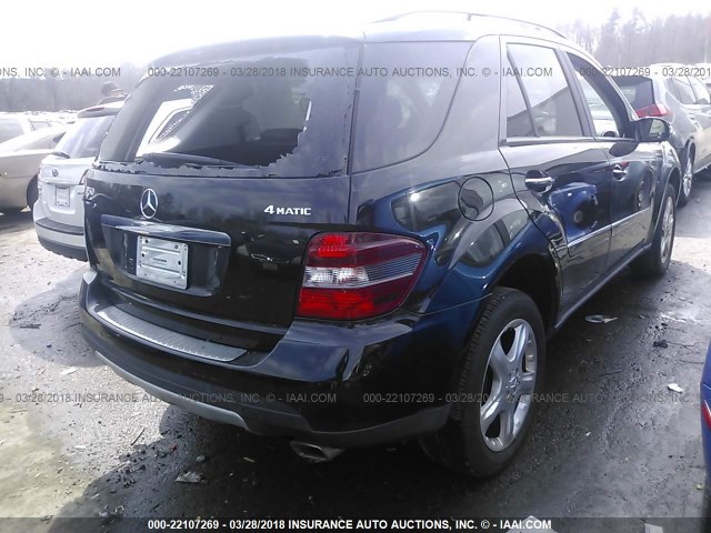 4JGBB86E37A206868 - 2007 MERCEDES-BENZ ML 350 BLACK photo 4