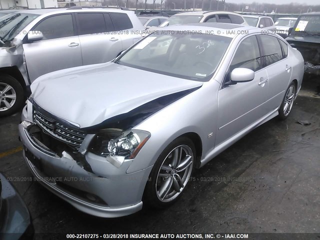 JNKBY01E47M400382 - 2007 INFINITI M45 SPORT SILVER photo 2