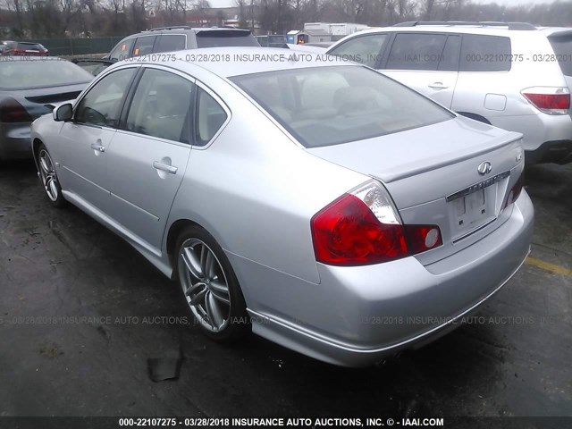 JNKBY01E47M400382 - 2007 INFINITI M45 SPORT SILVER photo 3