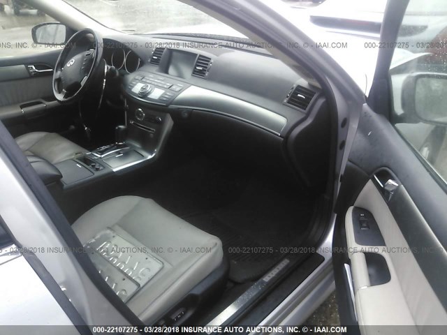 JNKBY01E47M400382 - 2007 INFINITI M45 SPORT SILVER photo 5