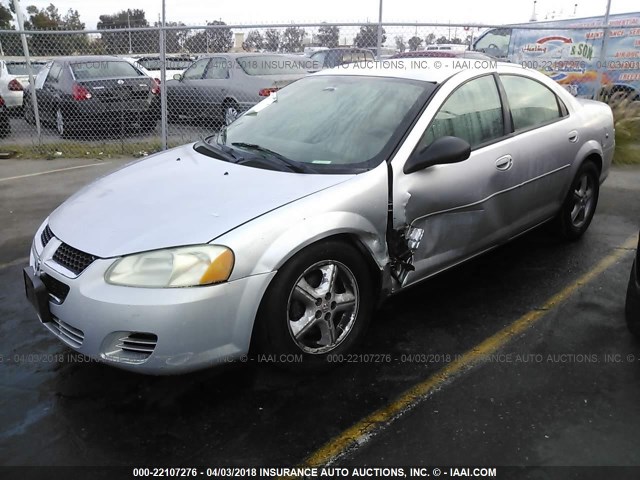 1B3EL46X26N175257 - 2006 DODGE STRATUS SXT SILVER photo 2