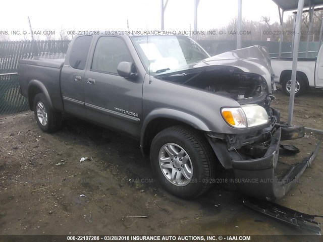 5TBBT48184S449703 - 2004 TOYOTA TUNDRA ACCESS CAB LIMITED GRAY photo 1