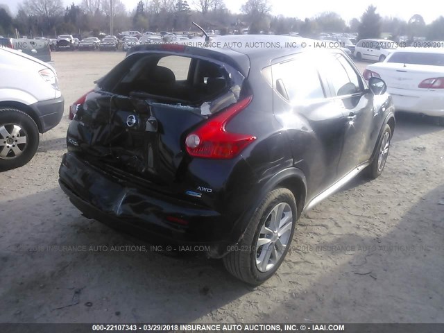 JN8AF5MV9DT229484 - 2013 NISSAN JUKE S/SV/SL BLACK photo 4