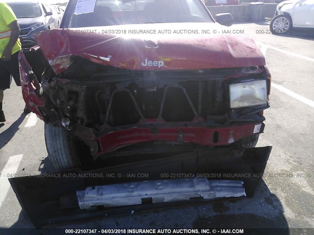 1J4GZ58S8WC106950 - 1998 JEEP GRAND CHEROKEE LAREDO/TSI RED photo 6