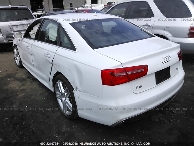 WAUFGAFC6FN018430 - 2015 AUDI A6 PREMIUM PLUS WHITE photo 3