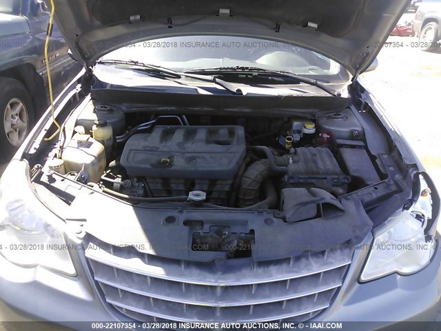 1C3CC5FB4AN123271 - 2010 CHRYSLER SEBRING LIMITED GRAY photo 10