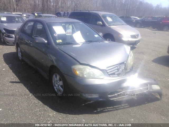 2T1BR32E04C281222 - 2004 TOYOTA COROLLA CE/LE/S GRAY photo 1