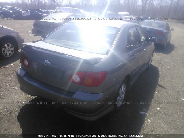 2T1BR32E04C281222 - 2004 TOYOTA COROLLA CE/LE/S GRAY photo 4