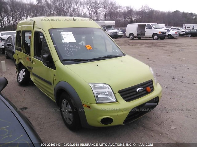 NM0KS9CN2DT128403 - 2013 FORD TRANSIT CONNECT XLT PREMIUM GREEN photo 1