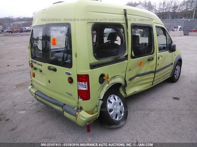 NM0KS9CN2DT128403 - 2013 FORD TRANSIT CONNECT XLT PREMIUM GREEN photo 4