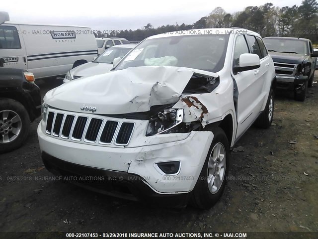 1C4RJFAG5EC245594 - 2014 JEEP GRAND CHEROKEE LAREDO WHITE photo 6