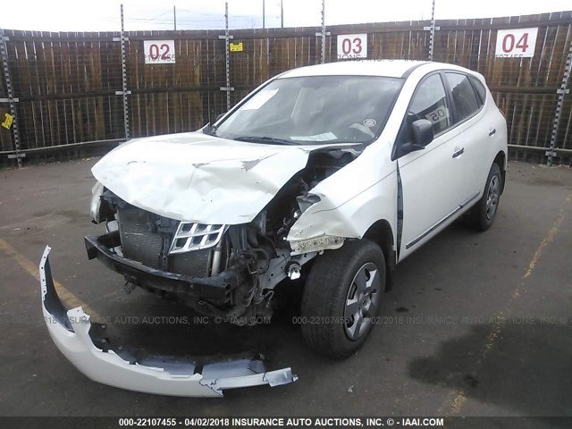 JN8AS5MV8BW274083 - 2011 NISSAN ROGUE S/SV/KROM WHITE photo 2