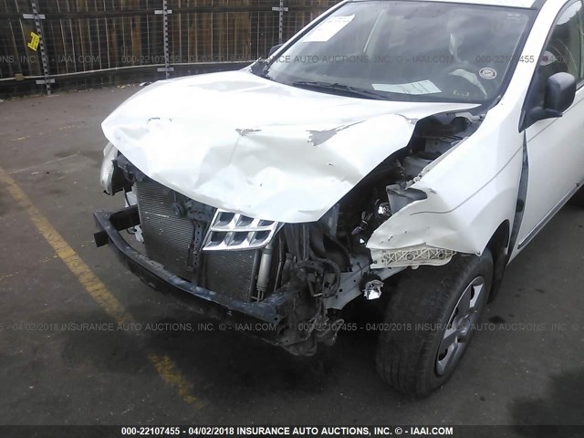 JN8AS5MV8BW274083 - 2011 NISSAN ROGUE S/SV/KROM WHITE photo 6