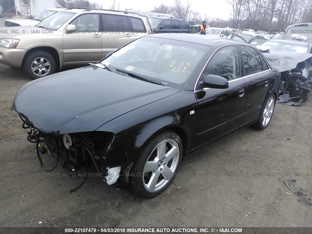 WAUEH78E07A107333 - 2007 AUDI A4 S-LINE 3.2 QUATTRO BLACK photo 2