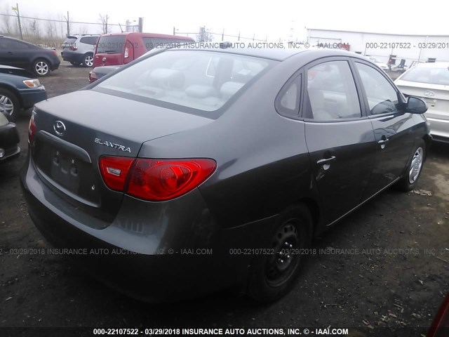 KMHDU46D18U461473 - 2008 HYUNDAI ELANTRA GLS/SE/LIMITED GRAY photo 4