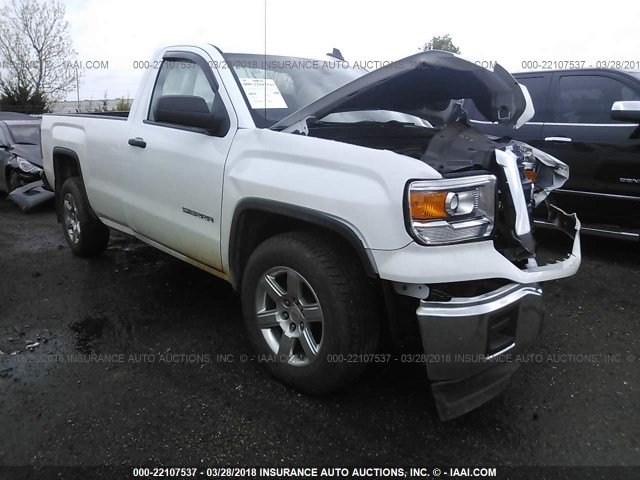 1GTN1TEC7FZ410127 - 2015 GMC SIERRA C1500 WHITE photo 1