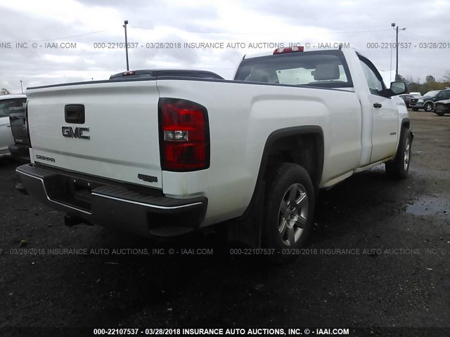 1GTN1TEC7FZ410127 - 2015 GMC SIERRA C1500 WHITE photo 4