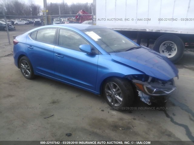 5NPD84LFXHH024421 - 2017 HYUNDAI ELANTRA SE/VALUE/LIMITED BLUE photo 1