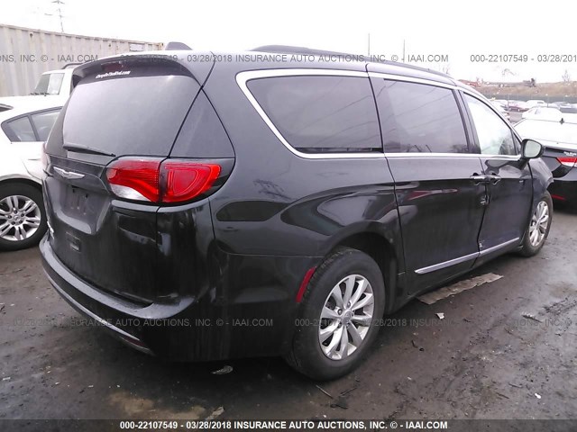 2C4RC1BG1HR554891 - 2017 CHRYSLER PACIFICA TOURING L BLACK photo 4