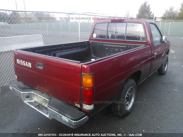 1N6SD11S2RC324188 - 1994 NISSAN TRUCK XE RED photo 4