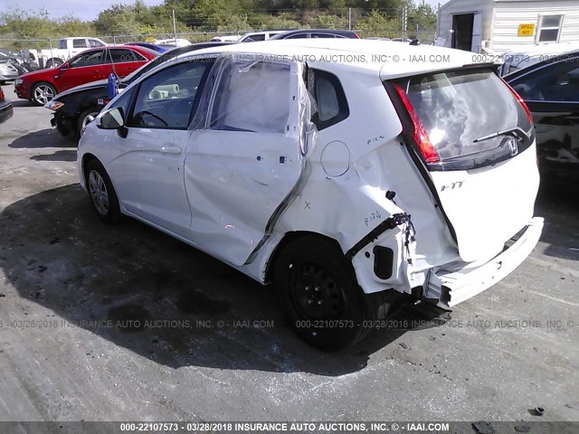 3HGGK5H45JM727602 - 2018 HONDA FIT LX Белый фото 3