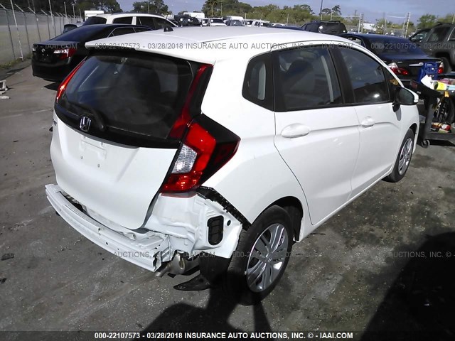 3HGGK5H45JM727602 - 2018 HONDA FIT LX Белый фото 4