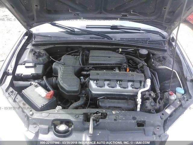 2HGES16345H601567 - 2005 HONDA CIVIC DX VP 黑色 照片 10