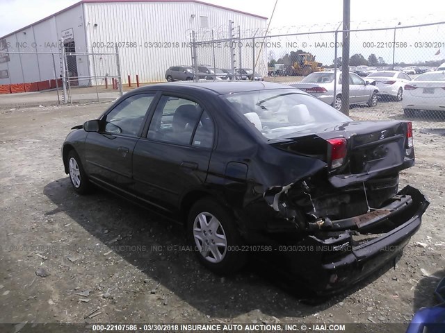 2HGES16345H601567 - 2005 HONDA CIVIC DX VP 黑色 照片 3