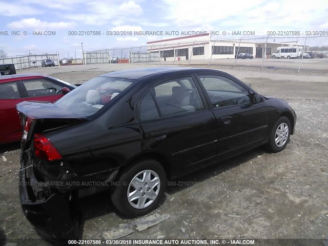 2HGES16345H601567 - 2005 HONDA CIVIC DX VP 黑色 照片 4