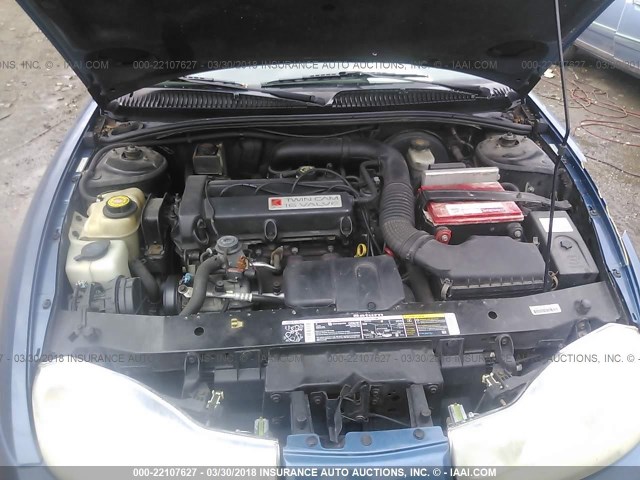 1G8ZY12732Z192068 - 2002 SATURN SC2 BLUE photo 10