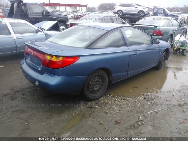 1G8ZY12732Z192068 - 2002 SATURN SC2 BLUE photo 4
