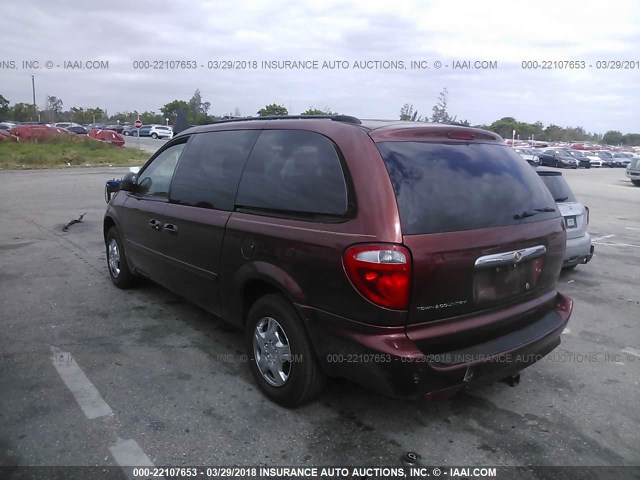 2A4GP44R97R243178 - 2007 CHRYSLER TOWN & COUNTRY LX MAROON photo 3