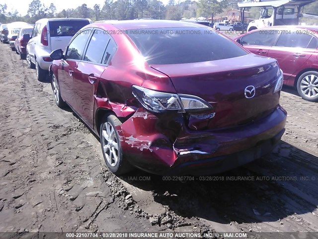 JM1BL1SF9A1186169 - 2010 MAZDA 3 I BURGUNDY photo 3