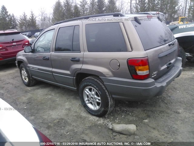 1J4GW48S52C241526 - 2002 JEEP GRAND CHEROKEE LAREDO BROWN photo 3