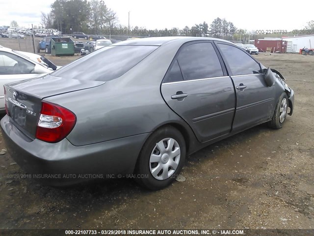 4T1BE32K94U861407 - 2004 TOYOTA CAMRY LE/XLE/SE GRAY photo 4