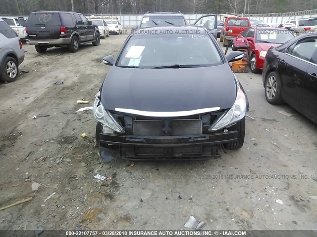 5NPEC4ACXBH007542 - 2011 HYUNDAI SONATA SE/LIMITED BLACK photo 6