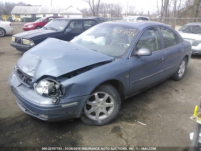 1MEHM55S01G624497 - 2001 MERCURY SABLE LS PREMIUM BLUE photo 2