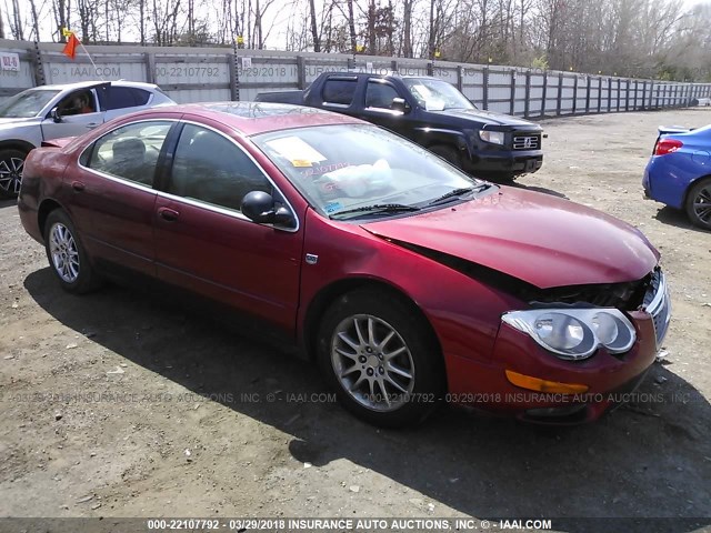 2C3HE66G32H160680 - 2002 CHRYSLER 300M RED photo 1