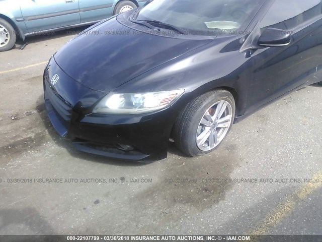 JHMZF1D64BS008635 - 2011 HONDA CR-Z EX BLACK photo 6