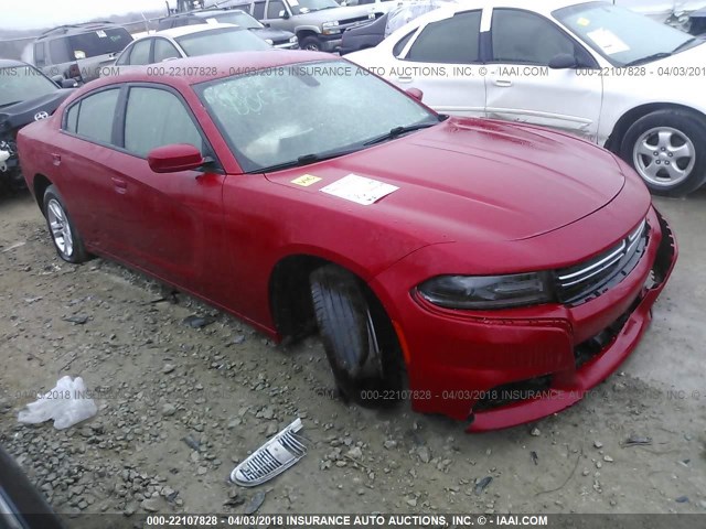 2C3CDXBG1FH795041 - 2015 DODGE CHARGER SE RED photo 1