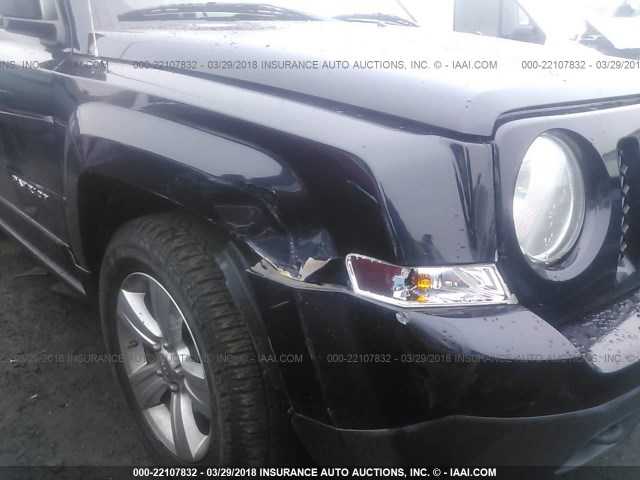 1J4NF1GBXBD174875 - 2011 JEEP PATRIOT SPORT BLACK photo 6