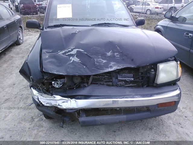 4TANL42N2WZ054932 - 1998 TOYOTA TACOMA BLACK photo 6