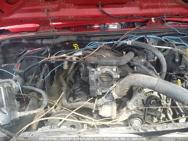 1J4GA2D19BL641606 - 2011 JEEP WRANGLER SPORT أحمر صورة 10