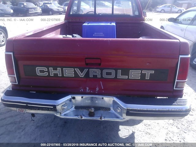 1GCCS14Z0L2109279 - 1990 CHEVROLET S TRUCK S10 RED photo 8