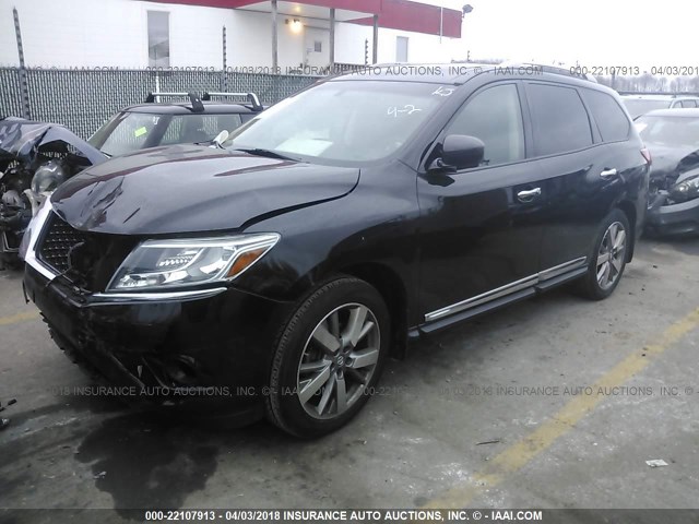 5N1AR2MM0EC648216 - 2014 NISSAN PATHFINDER S/SV/SL/PLATINUM 灰色 照片 2