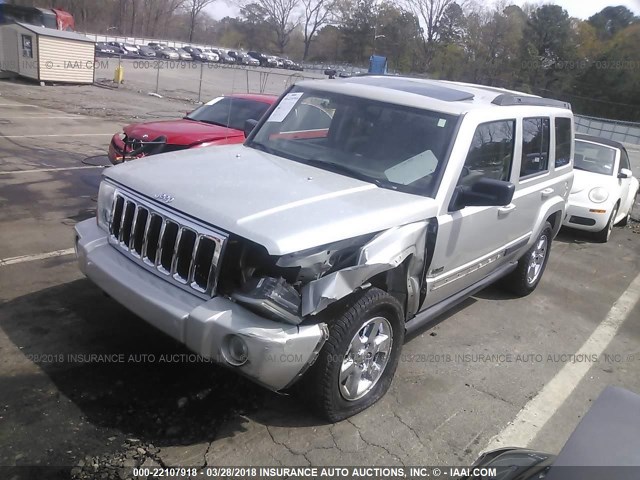1J8HH48K77C622654 - 2007 JEEP COMMANDER SILVER photo 2
