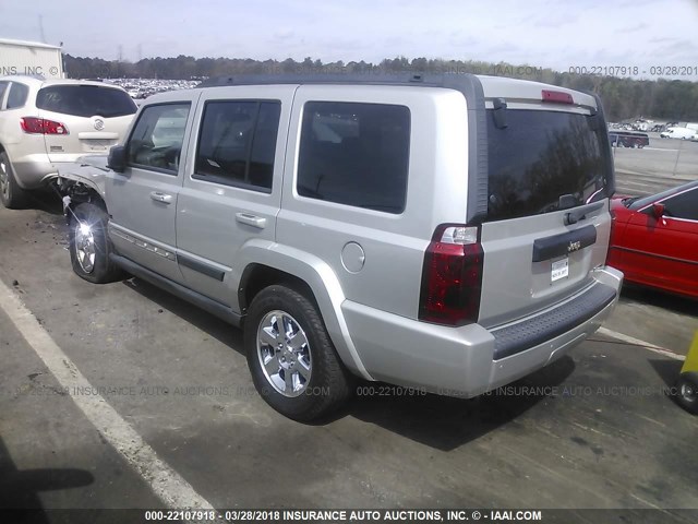 1J8HH48K77C622654 - 2007 JEEP COMMANDER SILVER photo 3