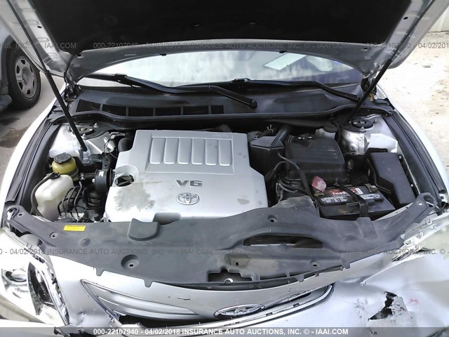 4T1BK46KX9U086471 - 2009 TOYOTA CAMRY SE/LE/XLE SILVER photo 10